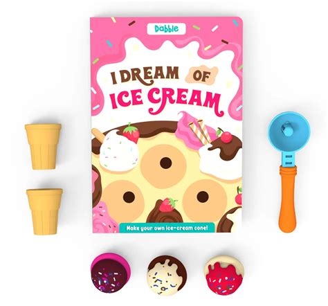 Buy Dabble Pretend Play Ice Cream Playset By Playshifu Dream Of Ice Cream Ice Cream Toy For