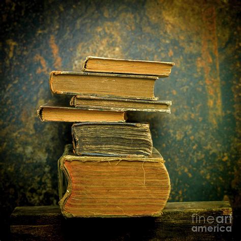 Stack of old books, studio shot Photograph by Bernard Jaubert - Fine Art America