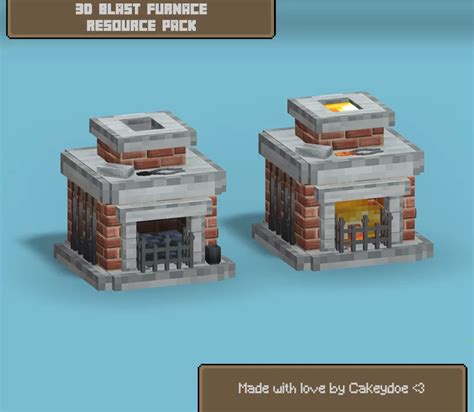 3d Blast Furnace Minecraft Texture Pack