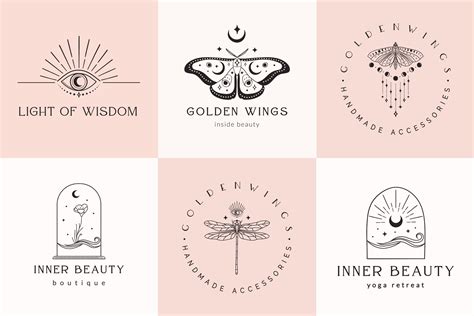 Premade Logo Designs Collection Black Option Design Cuts