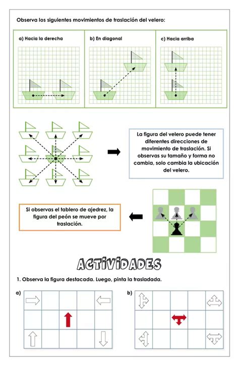 Guía de trabajo Transformaciones isométricas Traslación 3 básico