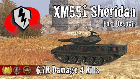 Xm Sheridan K Damage Kills Wot Blitz Replays Youtube