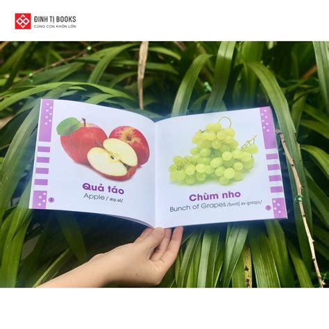 Từ điển bằng hình cho bé Các loại hoa quả Fruits Nhà Sách Apollo