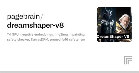 Examples Pagebrain Dreamshaper V Replicate