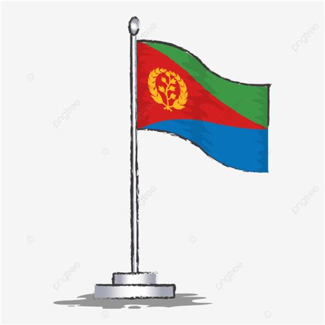 Eritrea Flag Vector Illustration Eritrea Flag Symbol National Png