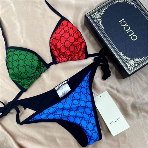 Multi Color Bikini Gucci Bikini Beach Babe Bikini