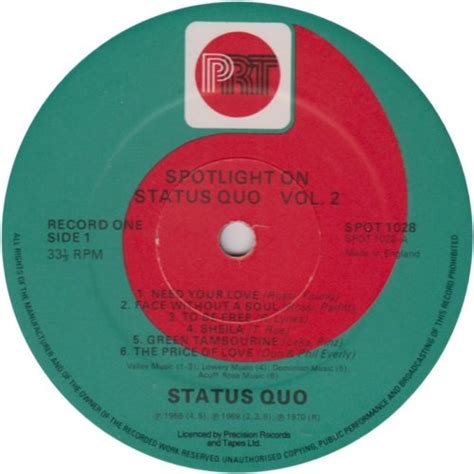 Status Quo Uk Albums Discography Spotlight On Status Quo Volume