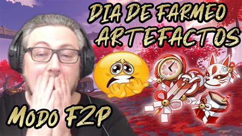 Farmeando Artefactos Con La Cuenta F P De Genshin Youtube