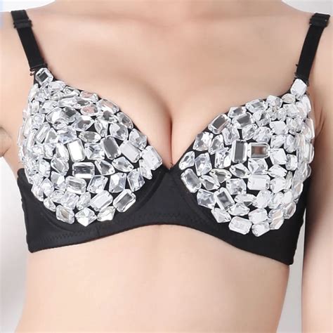 Buy Womens Sexy Underwear All Over Rhinestone Bra New