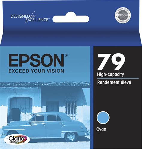 Best Buy Epson 79 High Yield Ink Cartridge Cyan T079220