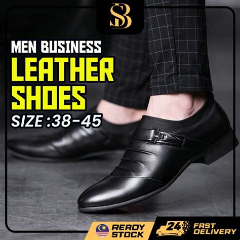 BOSC Kasut Lelaki Loafer Men Business Leather Shoes Kasut Kulit Lelaki