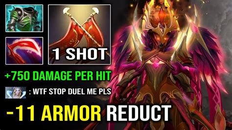 WTF 1 Shot Solo Duel 11 Armor Reduct Desolator Legion Commander 100