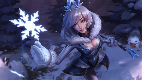 Elementalist Lux Ice Form Snowdown League Of Legends Live Wallpaper