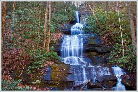 Desoto Falls Lumpkin County Georgia Desoto Falls Scenery Waterfall