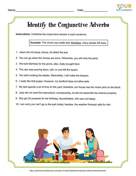 Conjunctive Adverb Worksheets 0 Hot Sex Picture