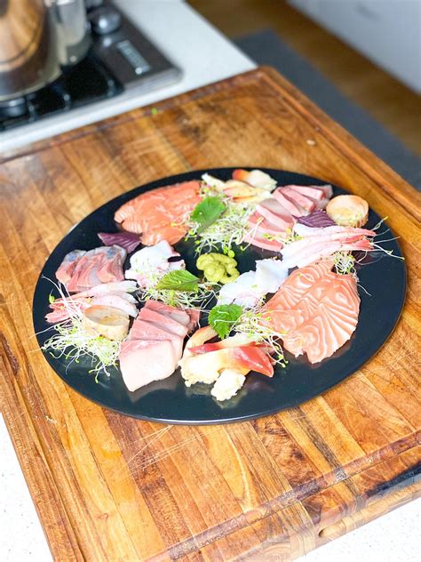 We Made An Amazing Paleo Sashimi Platter This Week With Fish From