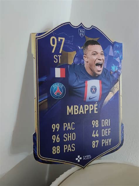 Fifa Ultimate Team Kylian Mbapp Toty Card Gigante Cardsplus It