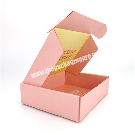 Durable Natural Custom Logo Pack Foldable Shipping Mailing Corrugated