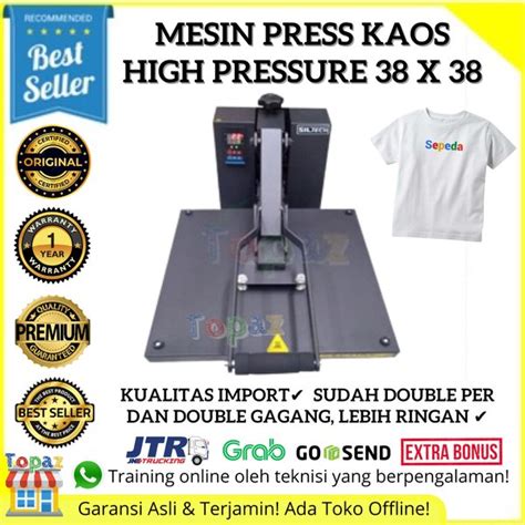 Jual Mesin Press Kaos Digital 38x38 High Pressure Di Lapak Topaz