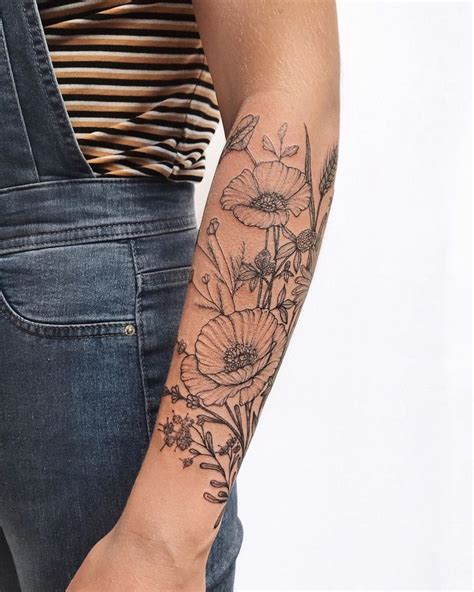 Yaana Gyach On Instagram British Wildflowers Ygtattooing