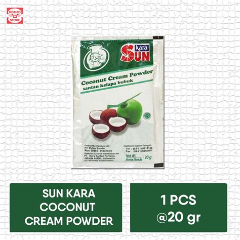 Jual Sun Kara Coconut Cream Powder Santan Kelapa Bubuk 20 Gr Shopee