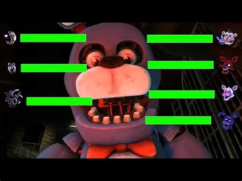 SFM FNaF Security Breach Ruin Vs Help Wanted WITH Healthbars