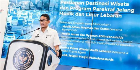 Sandiaga Uno Imbau Pelaku Usaha Parekraf Beri Layanan Terbaik Saat