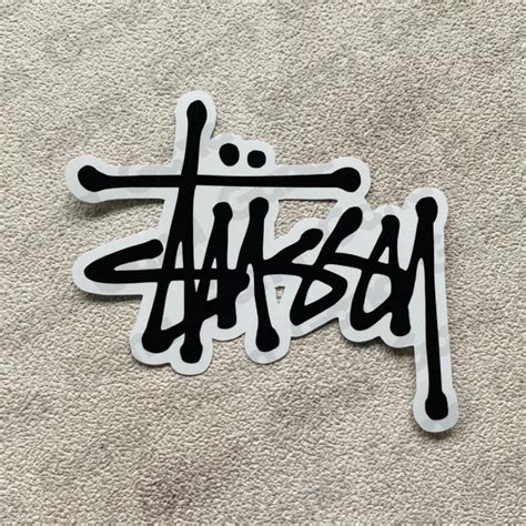 Stussy Brand Sticker Stussy Sticker Stussy Brand Logo Sticker Stussy