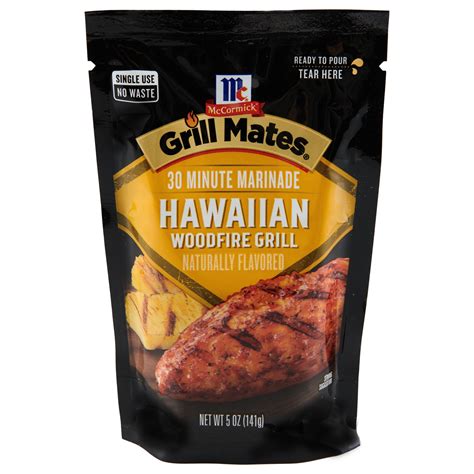 Mccormick Grill Mates Hawaiian Woodfire Grill 30 Minute Marinade 5 Oz