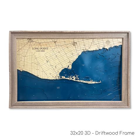 Long Point Map | Wooden Maps | thirtyAXIS