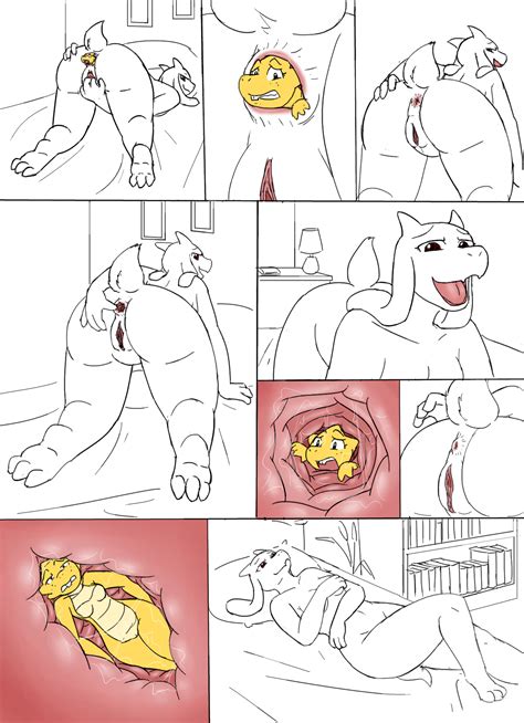 Rule 34 Alphys Anal Vore Anus Bed Bedroom Caprine Female Female Pred Female Prey Goat Inside