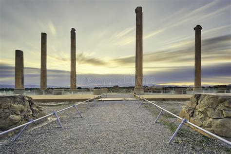 Columns of Persepolis stock photo. Image of persian - 217794342