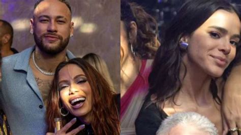 Clim O Na Festa De Anitta Neymar Ignora Bruna Marquezine E Cola Em