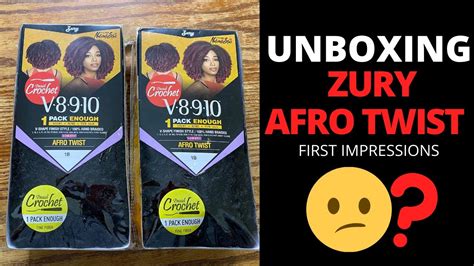 Unboxing Hair Zury Afro Twist First Impression Youtube