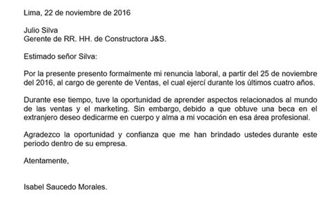 Carta de renuncia laboral modelos ejemplos actualizados 2023 y cómo