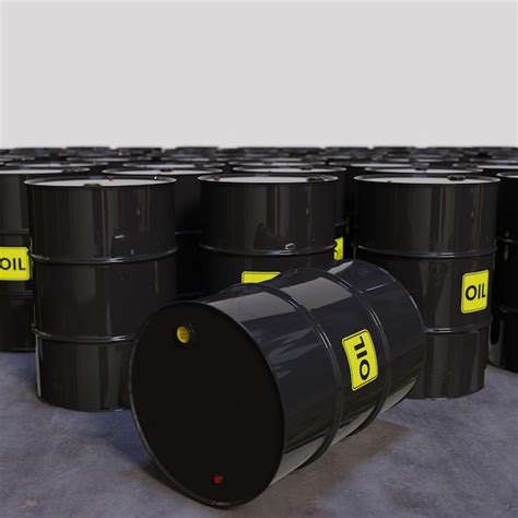 Premium Photo Black Oil Barrels