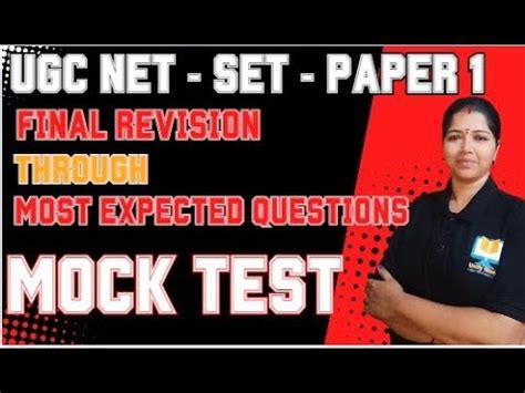 Live Mock Test Final Revision Most Expected MCQs PYQs UGC NET Paper