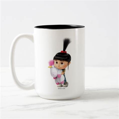 Despicable Me Agnes Fluffy The Unicorn Two Tone Coffee Mug