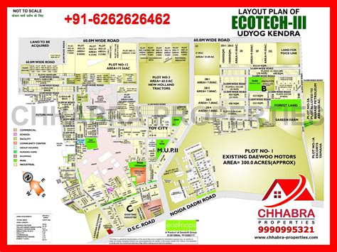 Layout Plan For Greater Noida ECOTECH III HD Map Echotech Iii