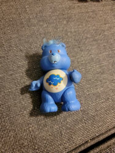 1983 Care Bears Grumpy Bear 3 Vinyl Pvc Toy Poseable Figure Kenner