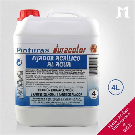 Fijador Acrilico Al Agua Litros