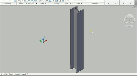 How To Make I Beam In Autocad Youtube