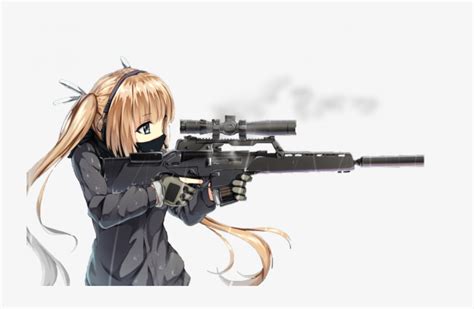 Cool Anime Soldier Girl