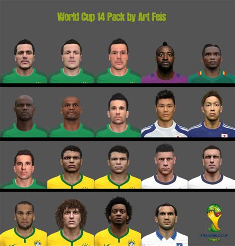 World Cup FacePack PES 2014 By AF