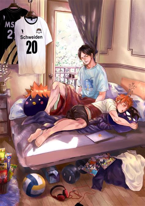 Haikyuu Art Kagehina En Vol Ibol Dibujos Dibujos Bonitos