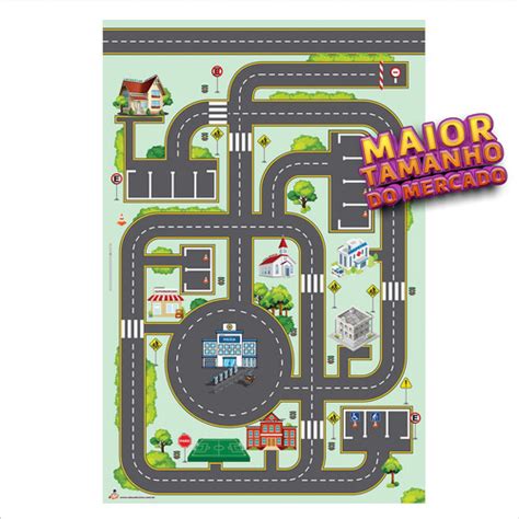 Pista Tapete Hot Wheels Grande Para Carrinhos 100 X 150cm Frete grátis