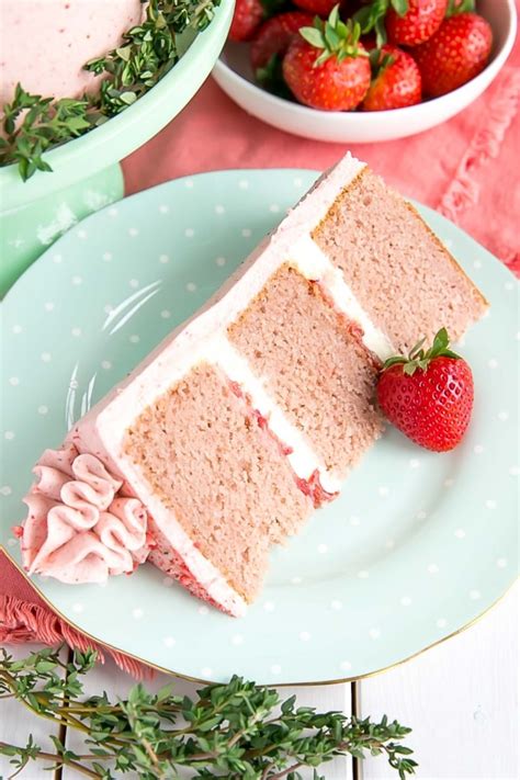 Strawberry Cake With Mascarpone Buttercream Liv For Cake