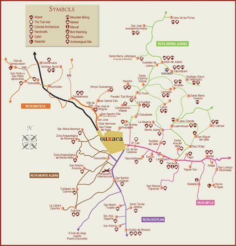 Oaxaca Valley map