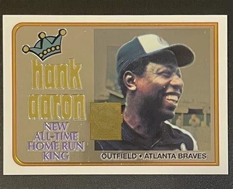 2000 TOPPS Hank Aaron Reprints 21 CHROME Parallel 1974 Topps 1 EBay