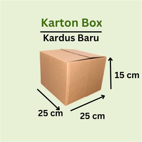 Jual Kardus Karton Box 25x25x15 CM Kotak Dus Packing Polos Shopee